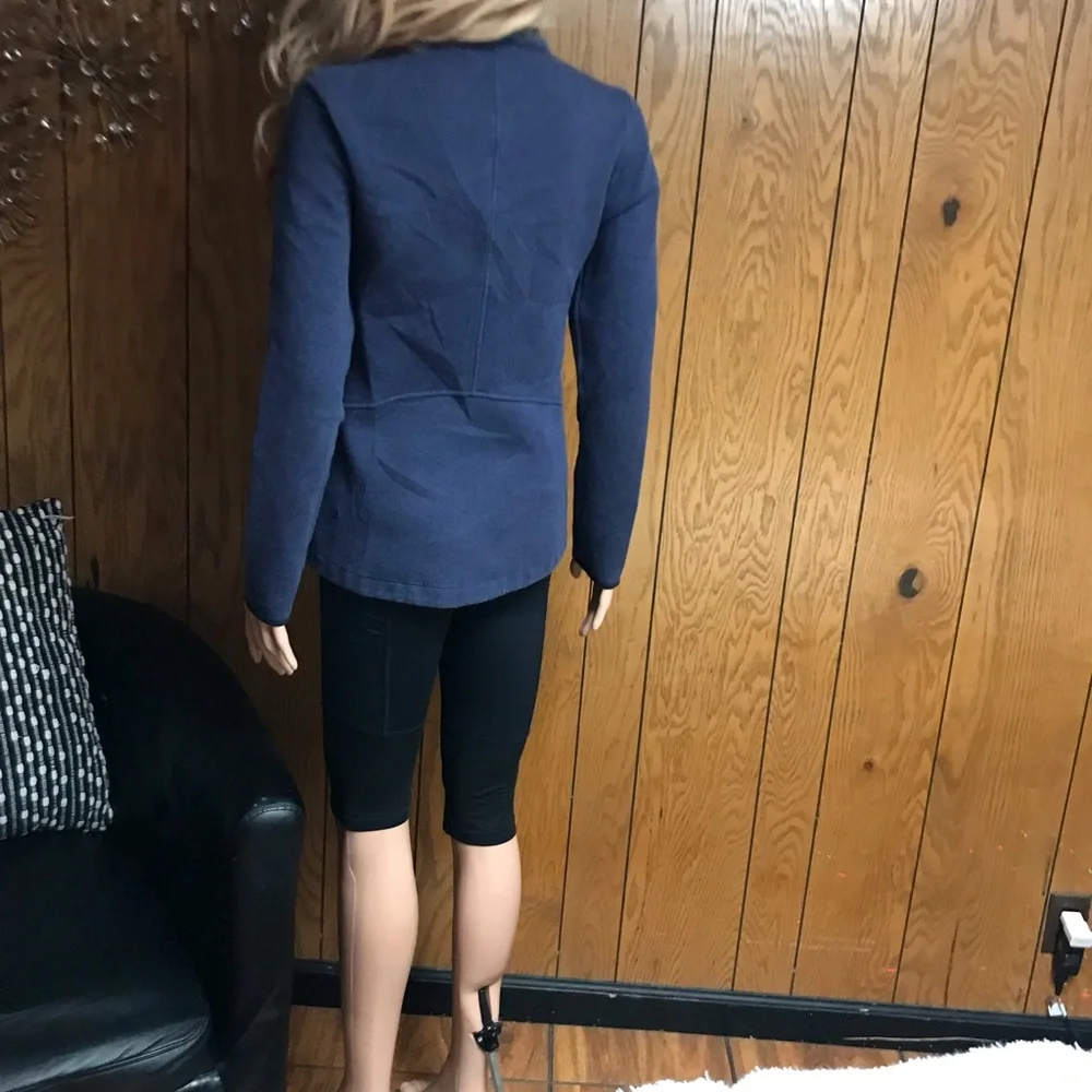 Lululemon" Insculpt Jacket- Heathered Deep Indigo / Deep Indigo- Size 4- - Picture 14 of 15